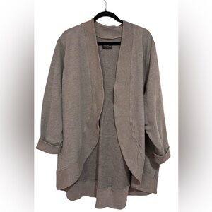 Lane Bryant Gray Open-Front Sweater